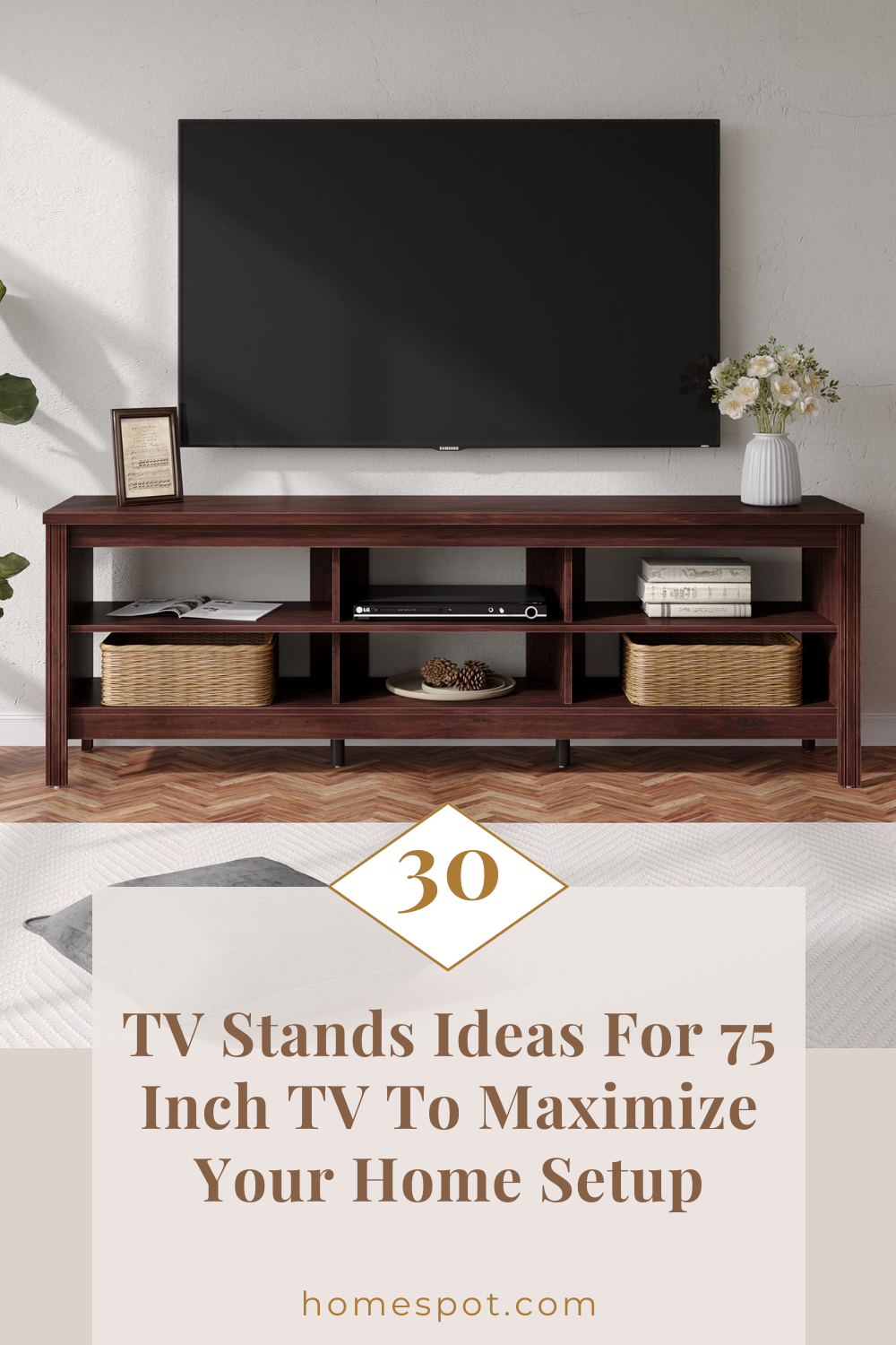 TV Stands Ideas For 75 Inch TV